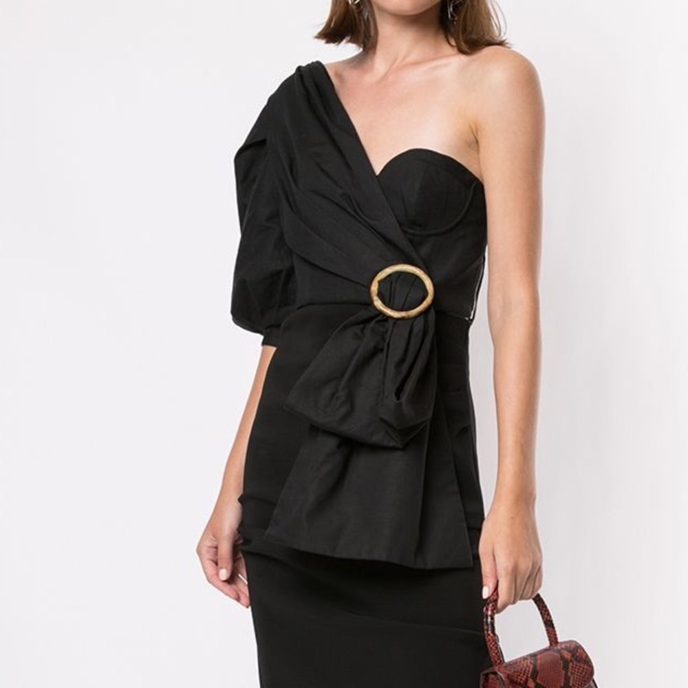 Acler Glendale Black Crop Top